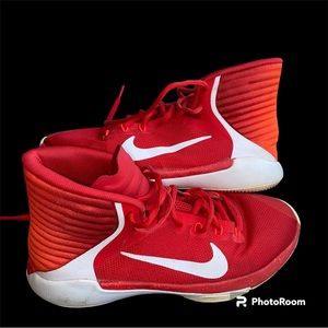 NIKE 845096-600 Kid Prime Hype DF 2016  RED/WHITE-BRIGHT CRIMSON Size 5.5 Y